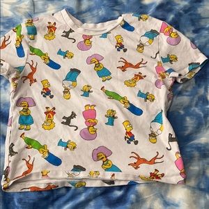 really cute simpsons crop top